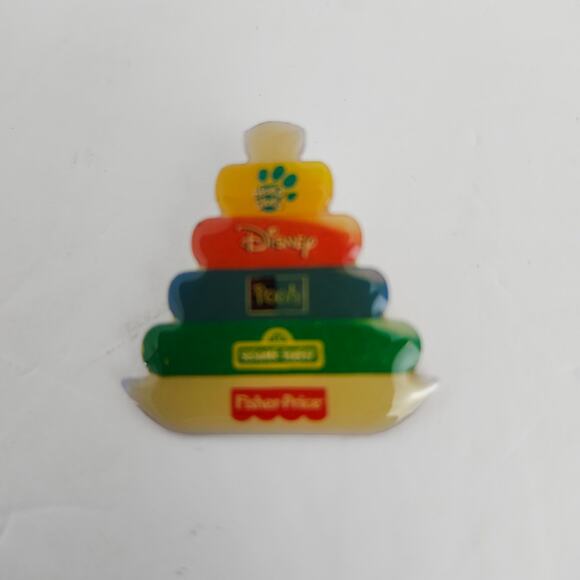 Disney Collector Pin Fisher Price 5 Ring Stack Pooh Sesame Street Blue's Clues - Picture 3 of 4